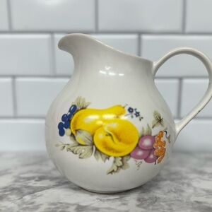 Vintage‎ country farmhouse planter utensil holder ceramic pitcher